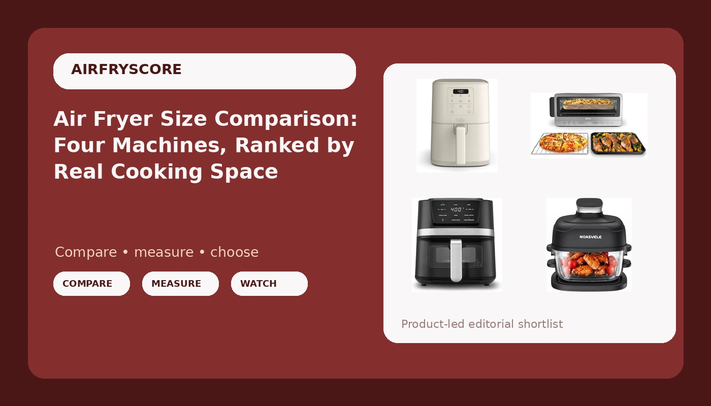 Air Fryer Size Comparison: Four Machines, Ranked by Real Cooking Space
