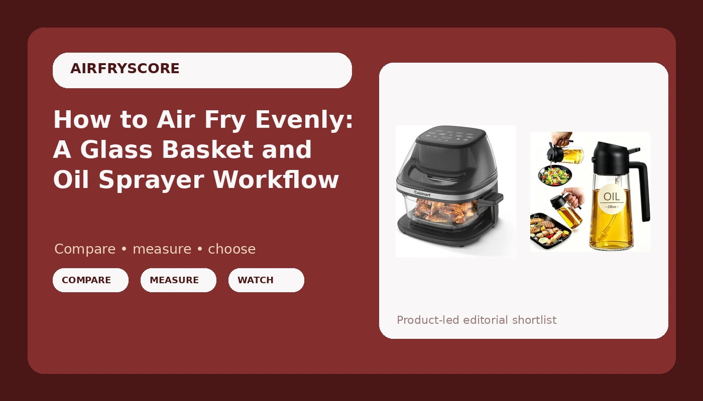 How to Air Fry Evenly: A Glass Basket and Oil Sprayer Workflow