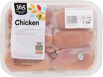 365 by Whole Foods Market Boneless Skinless Chicken Thighs : Grocery & Gourmet Food