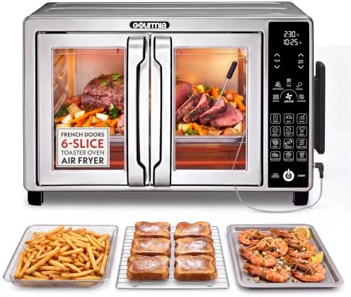 Gourmia Toaster Oven - 6-Slice Capacity, Digital Display, Black