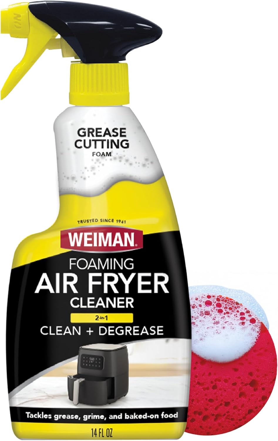 Air Fryer Foaming Cleaner Spray, Lemon Scent, 500ml