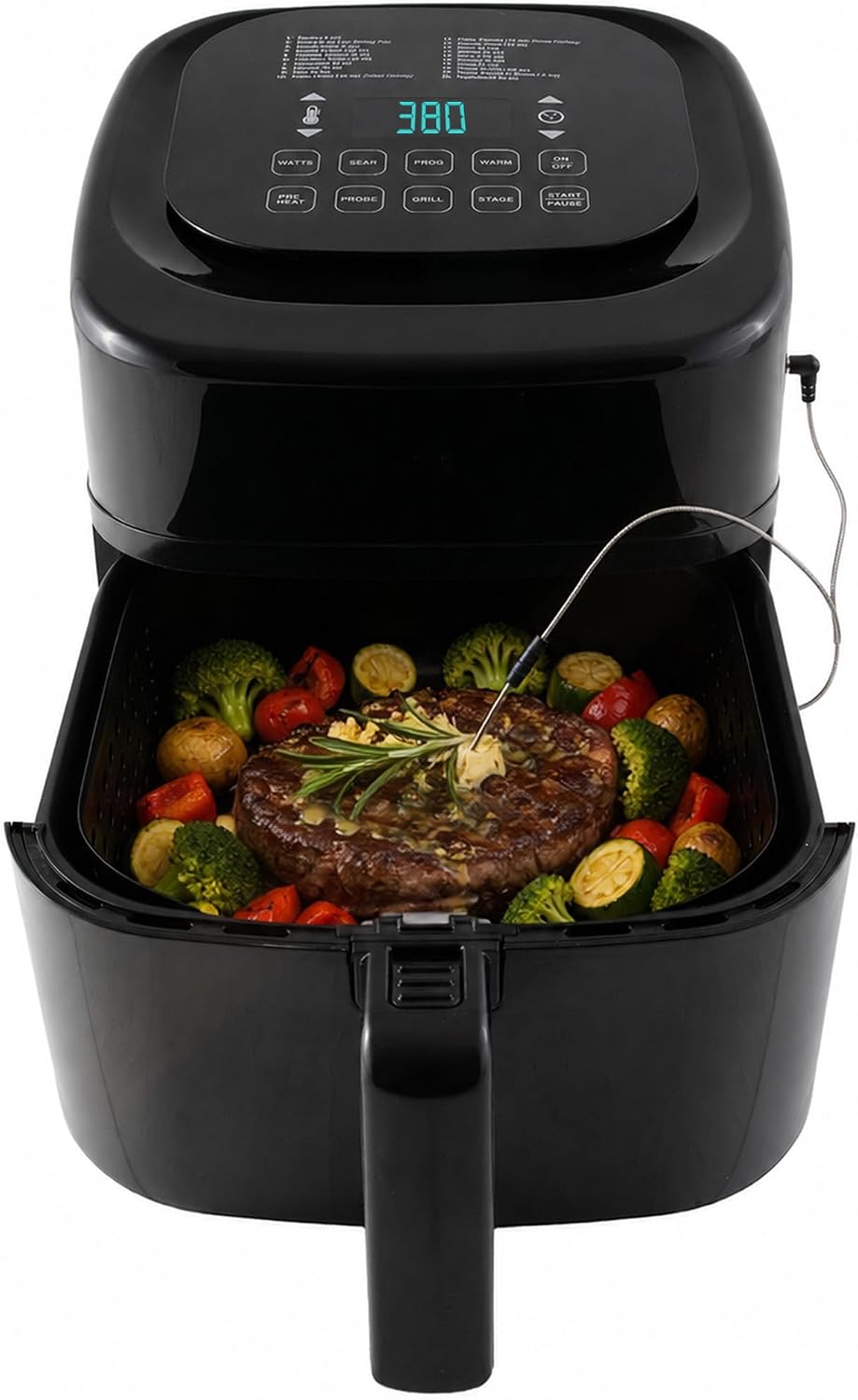 Nuwave Brio 6QT Air Fryer, Removable Divider, 10-in-1, 50°F, 400°F, 37016V03